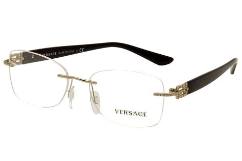 versace glasses purple frame|versace rimless eyeglasses for women.